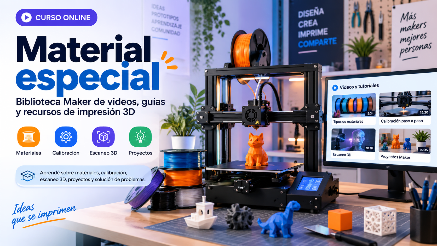Portada de Biblioteca Maker: Recursos y Materiales